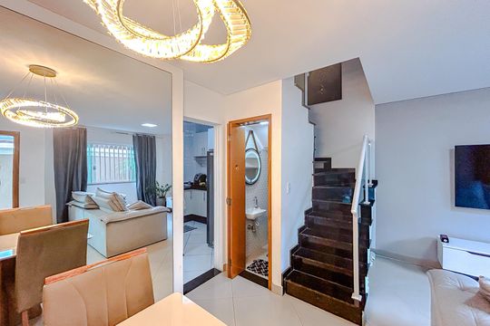 Sala de Jantar de casa de condomínio para alugar com 2 quartos, 116m² em Vila Esperança, São Paulo