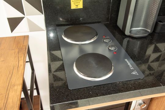 Cozinha de kitnet/studio para alugar com 1 quarto, 26m² em Mirandópolis, São Paulo