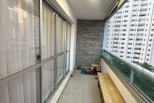 Varanda de apartamento à venda com 3 quartos, 169m² em Brooklin, São Paulo