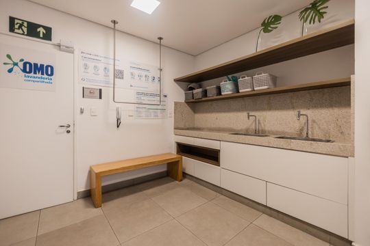 Lavanderia de apartamento para alugar com 2 quartos, 56m² em Jardim Paulistano, São Paulo