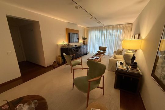 Sala de apartamento para alugar com 3 quartos, 218m² em Brooklin Novo, São Paulo