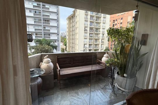 Varanda de apartamento para alugar com 3 quartos, 218m² em Brooklin Novo, São Paulo