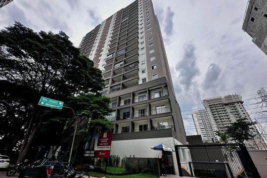 Fachada  de kitnet/studio à venda com 0 quarto, 27m² em Campo Belo, São Paulo
