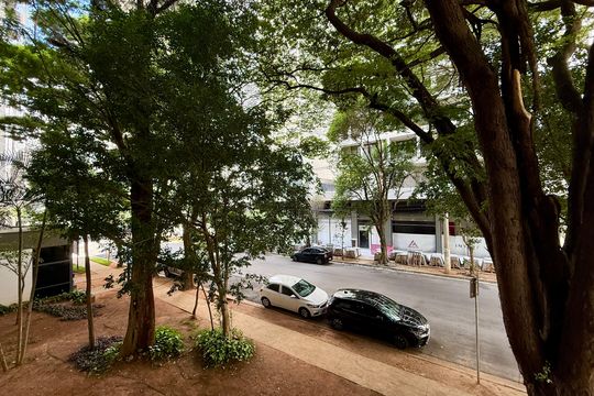Vista  Sacada do Studio de kitnet/studio à venda com 0 quarto, 27m² em Campo Belo, São Paulo