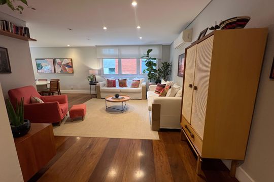 Sala de apartamento para alugar com 3 quartos, 142m² em Pinheiros, São Paulo