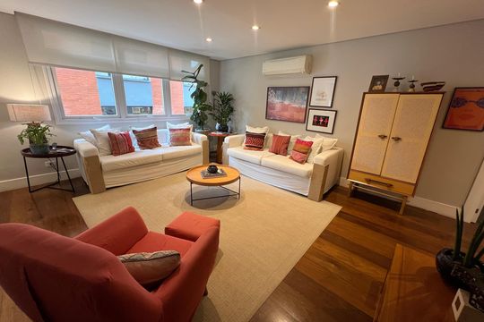 Sala de apartamento para alugar com 3 quartos, 142m² em Pinheiros, São Paulo