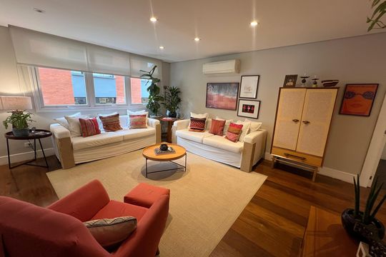Sala de apartamento para alugar com 3 quartos, 142m² em Pinheiros, São Paulo