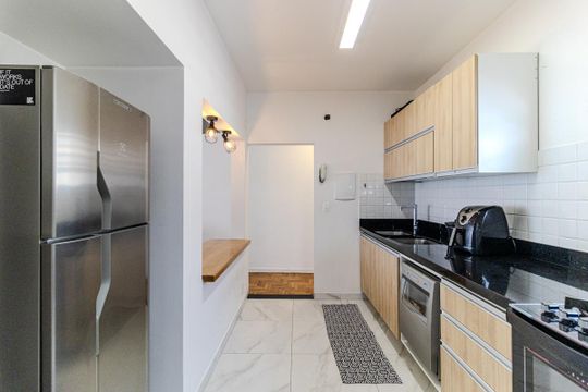 Cozinha de apartamento à venda com 1 quarto, 64m² em Vila Buarque, São Paulo