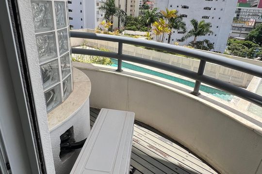 Varanda da Suíte  de apartamento à venda com 1 quarto, 150m² em Vila Morumbi, São Paulo