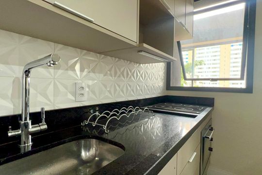 Cozinha de kitnet/studio à venda com 1 quarto, 38m² em Pinheiros, São Paulo