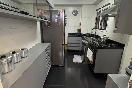 Cozinha de apartamento à venda com 3 quartos, 104m² em Lauzane Paulista, São Paulo