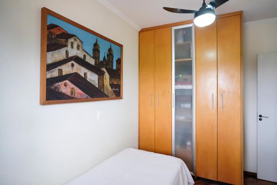Suíte 3 de apartamento à venda com 3 quartos, 130m² em Vila Caminho do Mar, São Bernardo do Campo
