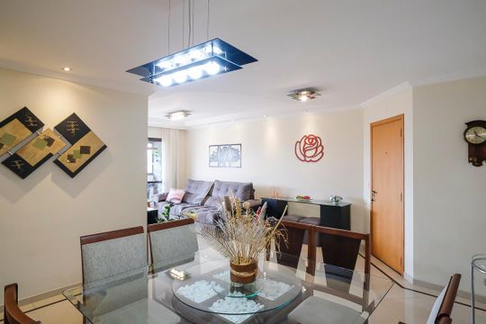 Sala de apartamento à venda com 3 quartos, 130m² em Vila Caminho do Mar, São Bernardo do Campo