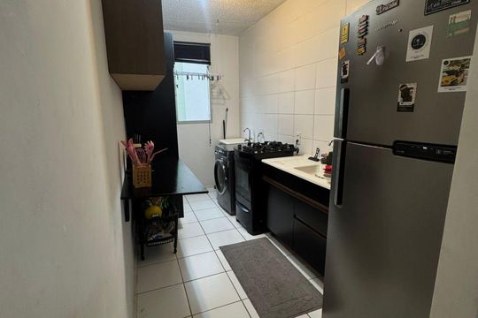 Cozinha de apartamento à venda com 2 quartos, 45m² em Parque Ipe, São Paulo