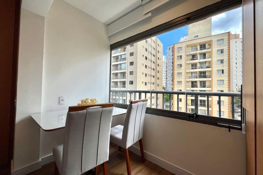 Varanda de kitnet/studio à venda com 1 quarto, 31m² em Vila Mascote, São Paulo