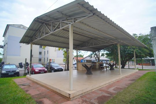 Área comum - Churrasqueira de apartamento para alugar com 2 quartos, 43m² em Rio dos Sinos, São Leopoldo