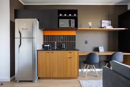 Sala de apartamento à venda com 1 quarto, 28m² em Moema, São Paulo