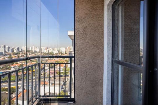 Varanda de apartamento à venda com 1 quarto, 28m² em Moema, São Paulo