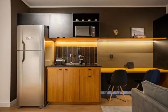 Banheiro de apartamento à venda com 1 quarto, 28m² em Moema, São Paulo