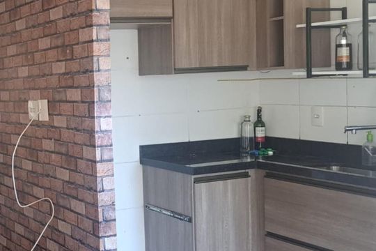 Cozinha de apartamento à venda com 2 quartos, 45m² em Vila Carmosina, São Paulo