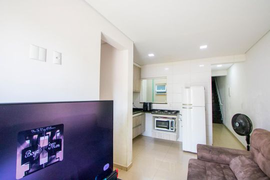Sala de apartamento à venda com 2 quartos, 118m² em Vila Bela Vista, Santo André