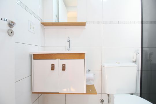 Banheiro de apartamento à venda com 2 quartos, 99m² em Parque Esmeralda, São Paulo