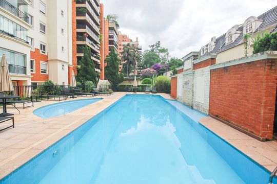 Área comum - Piscina de apartamento à venda com 3 quartos, 129m² em Real Parque, São Paulo