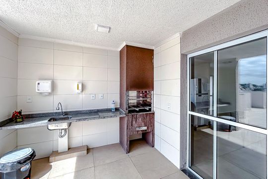 Área comum - Churrasqueira de apartamento para alugar com 1 quarto, 30m² em Vila Carrão, São Paulo