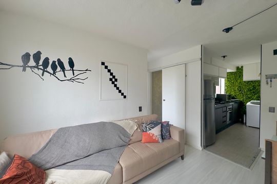 Sala de apartamento para alugar com 2 quartos, 43m² em Vila Nova Bonsucesso, Guarulhos