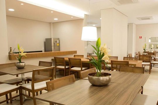 Área comum de apartamento para alugar com 2 quartos, 84m² em Marapé, Santos
