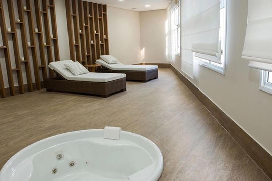 Área comum de apartamento para alugar com 2 quartos, 84m² em Marapé, Santos