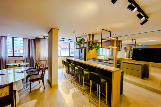 Área comum de kitnet/studio para alugar com 1 quarto, 23m² em Vila Mariana, São Paulo