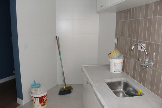 Cozinha de apartamento à venda com 1 quarto, 47m² em República, São Paulo