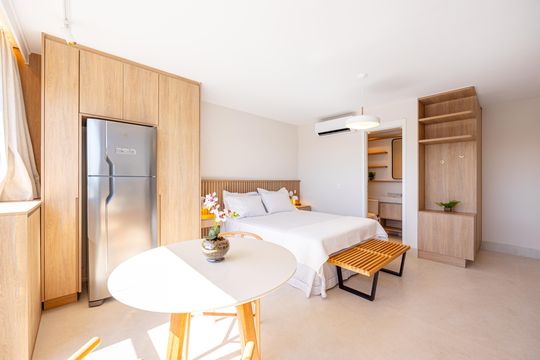 Sala de apartamento à venda com 1 quarto, 28m² em Itaim Bibi, São Paulo