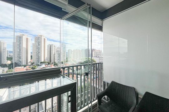 Sacada de apartamento para alugar com 1 quarto, 33m² em Pompeia, São Paulo