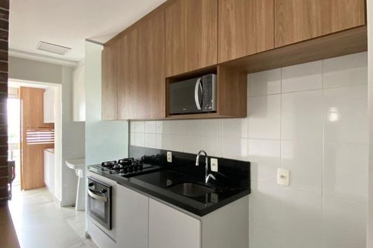 Cozinha de apartamento para alugar com 2 quartos, 63m² em Vila Gertrudes, São Paulo