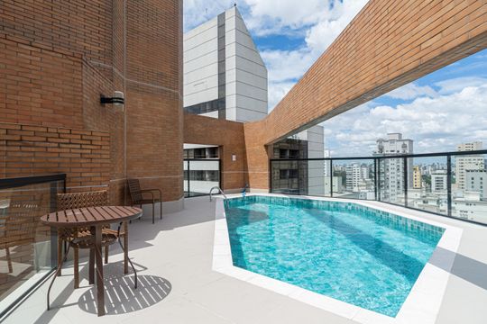 Área comum - Piscina de kitnet/studio à venda com 1 quarto, 35m² em Jardim Paulista, São Paulo