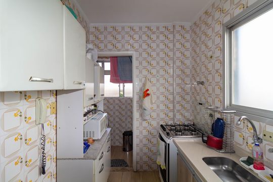 Cozinha de apartamento à venda com 2 quartos, 47m² em Jardim Independência (são Paulo), São Paulo