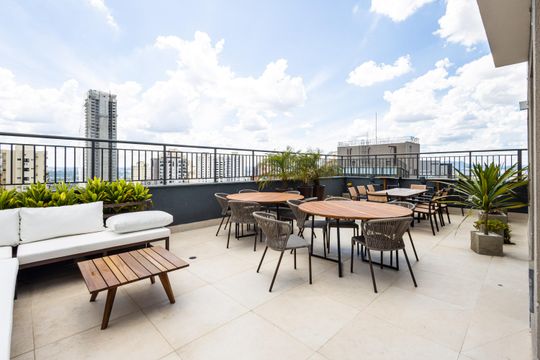 Terraço de apartamento à venda com 1 quarto, 30m² em Sumaré, São Paulo