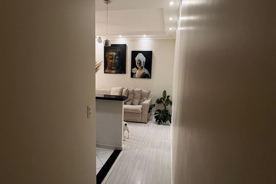Sala de apartamento à venda com 2 quartos, 62m² em Vila Caraguata, São Paulo