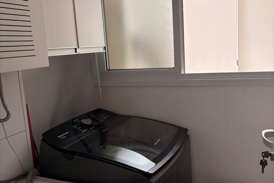 Área de serviço de apartamento à venda com 2 quartos, 62m² em Vila Caraguata, São Paulo