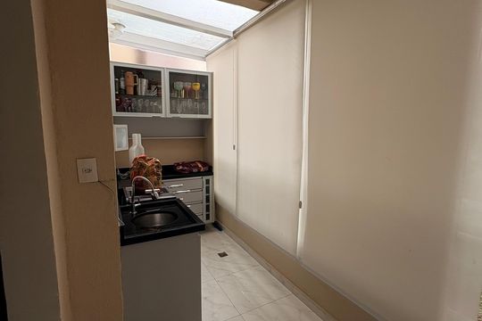 Cozinha de apartamento à venda com 2 quartos, 62m² em Vila Caraguata, São Paulo
