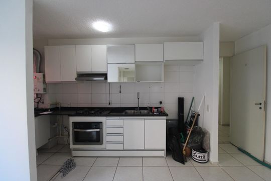 Cozinha de apartamento à venda com 2 quartos, 55m² em Curicica, Rio de Janeiro
