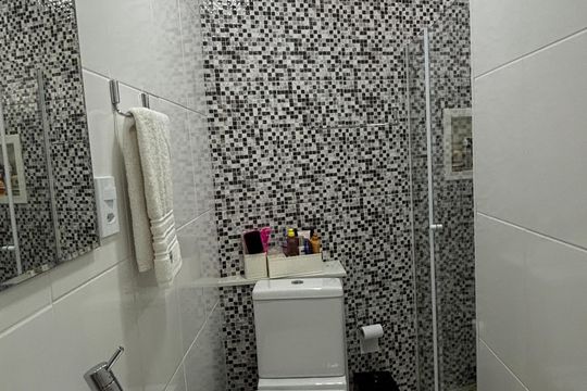 Banheiro de casa para alugar com 3 quartos, 208m² em Vila Valparaíso, Santo André