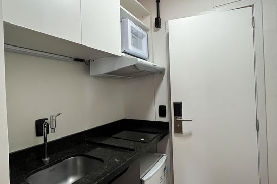 Studio de kitnet/studio para alugar com 1 quarto, 14m² em Vila Matias, Santos
