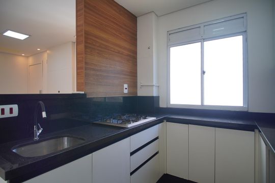 Cozinha de apartamento para alugar com 2 quartos, 40m² em Canudos, Novo Hamburgo