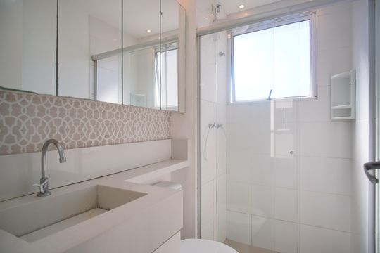 Banheiro de apartamento para alugar com 2 quartos, 40m² em Canudos, Novo Hamburgo