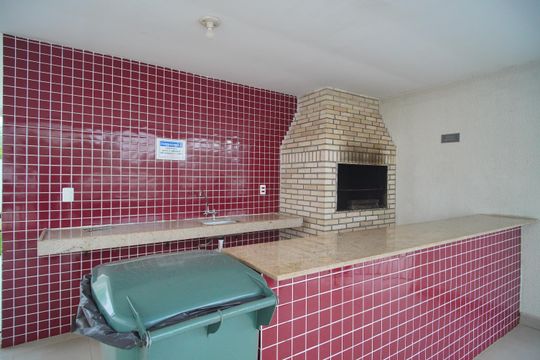 Área comum - Churrasqueira de apartamento para alugar com 2 quartos, 40m² em Canudos, Novo Hamburgo