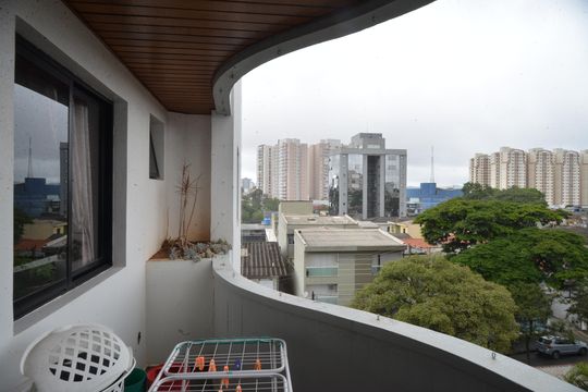 Varanda da Sala de apartamento para alugar com 2 quartos, 92m² em Vila Gilda, Santo André