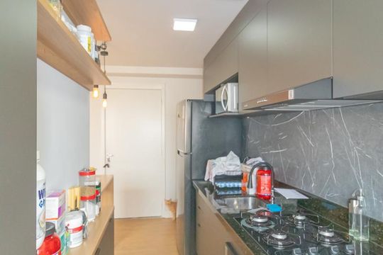 Cozinha de apartamento à venda com 2 quartos, 51m² em Mato Grande, Canoas